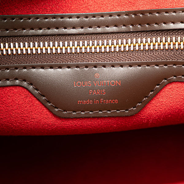 ルイ ヴィトン ダミエ ベルガモMM ハンドバッグ ショルダーバッグ 2WAY N41168 ブラウン PVC レザー レディース LOUIS VUITTON 【中古】