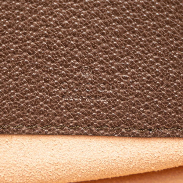 グッチ GGスプリーム オフディア ポーチ 574841 ブラウン マルチカラー PVC レザー レディース GUCCI 【中古】