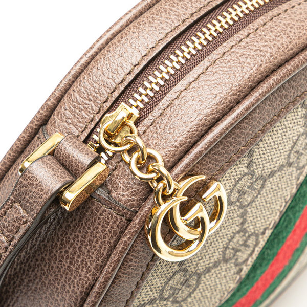 グッチ GGスプリーム オフディア ポーチ 574841 ブラウン マルチカラー PVC レザー レディース GUCCI 【中古】