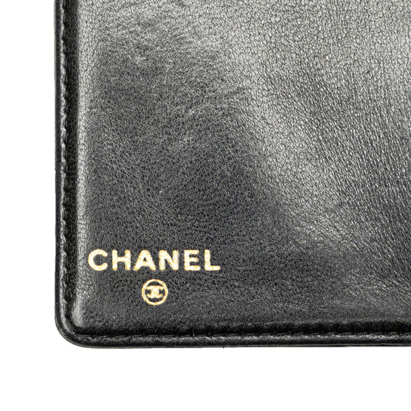 シャネル ココマーク カードケース パスケース ブラック キャビアスキン レディース CHANEL 【中古】