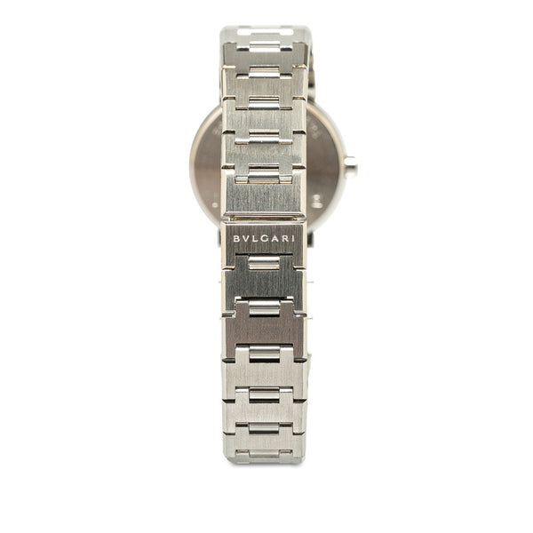 ブルガリ ブルガリブルガリ 腕時計 BB23SS クオーツ ブラック文字盤 ステンレススチール レディース BVLGARI 【中古】
