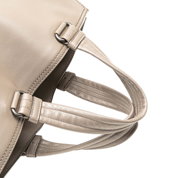 ボッテガヴェネタ イントレチャート トートバッグ ハンドバッグ グレー ブラック レザー レディース BOTTEGAVENETA 【中古】