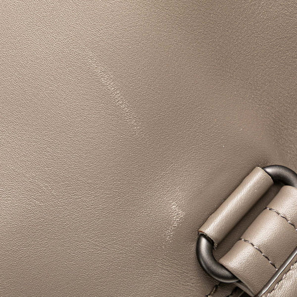 ボッテガヴェネタ イントレチャート トートバッグ ハンドバッグ グレー ブラック レザー レディース BOTTEGAVENETA 【中古】
