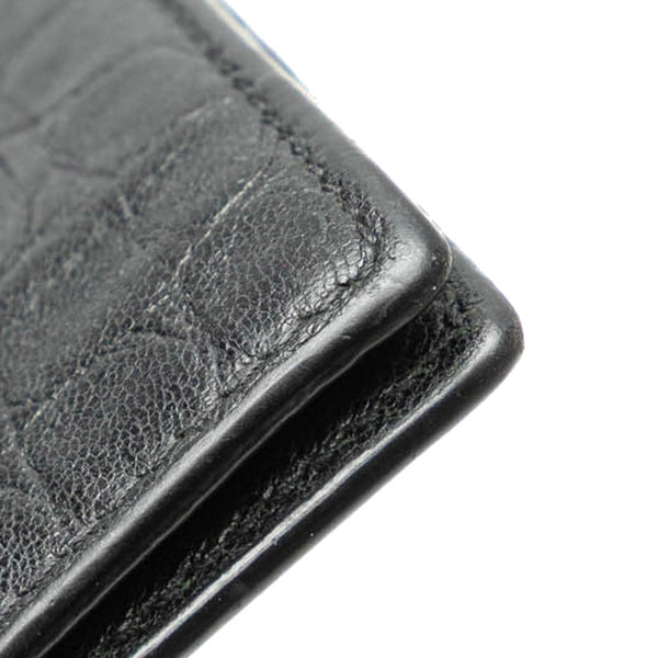 サンローラン カサンドラ カードケース マネークリップ 485630 ブラック レザー メンズ SAINT LAURENT 【中古】