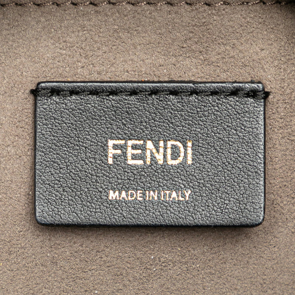 フェンディ キャム ショルダーバッグ カメラバッグ 8BT287 ブラック ゴールド レザー レディース FENDI 【中古】