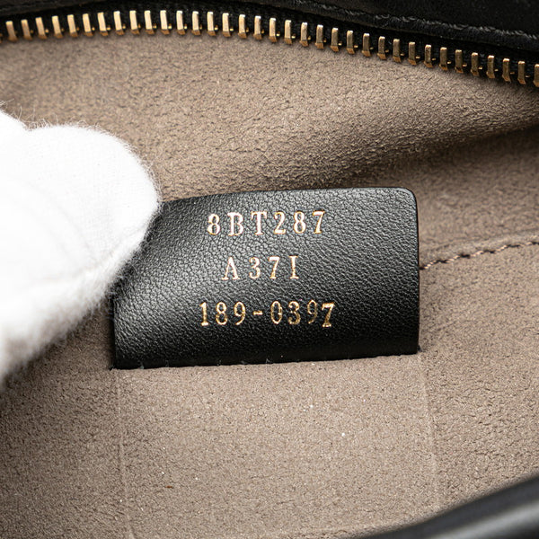 フェンディ キャム ショルダーバッグ カメラバッグ 8BT287 ブラック ゴールド レザー レディース FENDI 【中古】