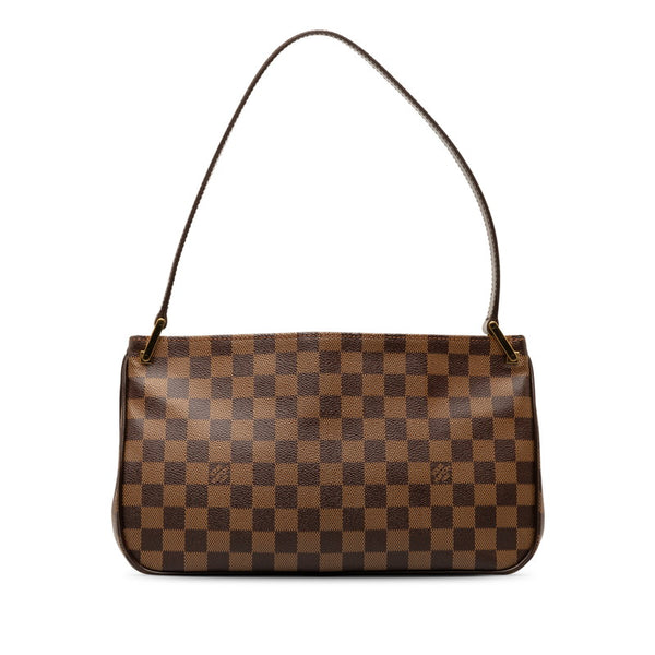 ルイ ヴィトン ダミエ オーバーニュ ハンドバッグ ショルダーバッグ  N51129 ブラウン PVC レザー レディース LOUIS VUITTON 【中古】