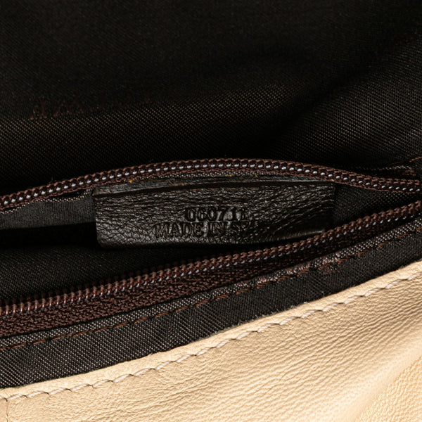 ロエベ アナグラムロゴ ナッパ アイレ ハンドバッグ アイボリー ベージュ レザー レディース LOEWE 【中古】