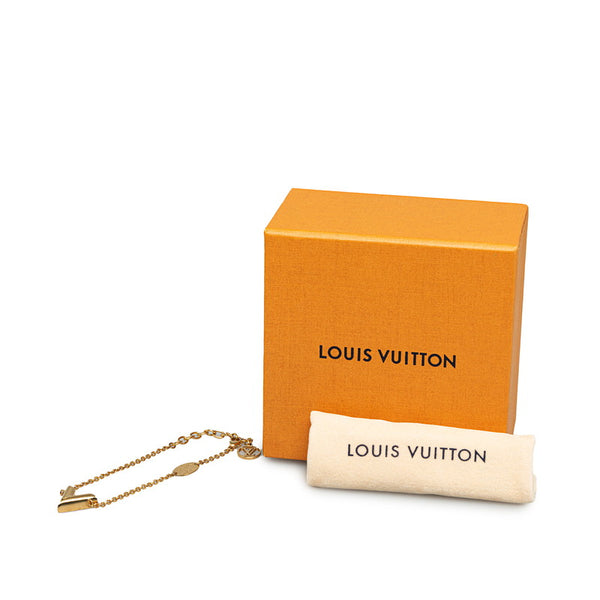 ルイ ヴィトン エッセンシャルV バングル ブレスレット M61084 ゴールド メッキ レディース LOUIS VUITTON 【中古】