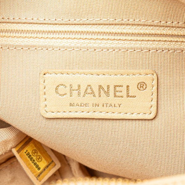 シャネル マトラッセ ココマーク チェーン ハンドバッグ ワンショルダーバッグ ベージュ キャビアスキン レディース CHANEL 【中古】