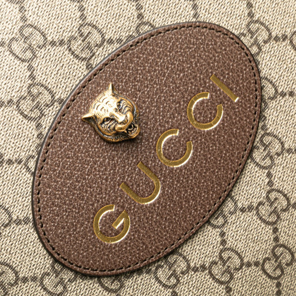 グッチ GGスプリーム ネオヴィンテージ クラッチバッグ 473956 ベージュ ブラウン PVC レザー レディース GUCCI 【中古】