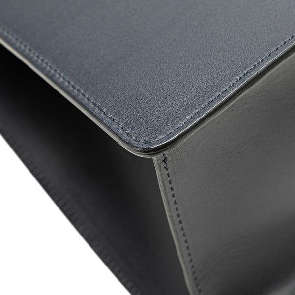 グッチ シェリーライン シルヴィ ハンドバッグ ショルダーバッグ 2WAY 431665 ネイビー レザー レディース GUCCI 【中古】