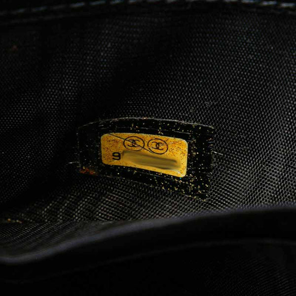 シャネル ココマーク ラウンドファスナー 長財布 ブラック キャビアスキン レディース CHANEL 【中古】