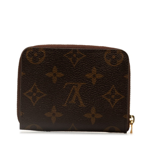 ルイ ヴィトン モノグラム ジッピー コインパース コインケース M60067 ブラウン PVC レザー レディース LOUIS VUITTON 【中古】
