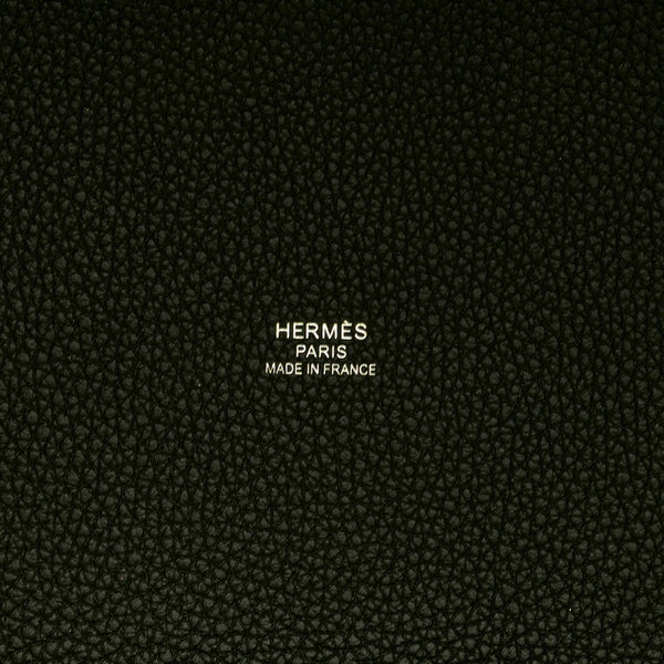 エルメス ピュールサングル ハンドバッグ トートバッグ イエロー ブラック キャンバス トリヨンクレマンス レディース HERMES 【中古】