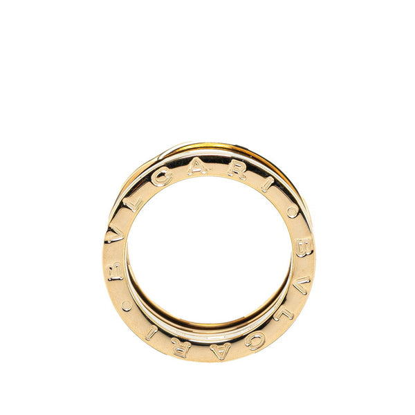 ブルガリ ビーゼロワン 3バンド リング 指輪 #52 K18YG イエローゴールド レディース BVLGARI 【中古】