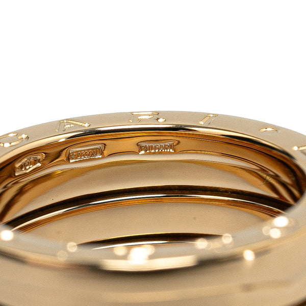 ブルガリ ビーゼロワン 3バンド リング 指輪 #52 K18YG イエローゴールド レディース BVLGARI 【中古】