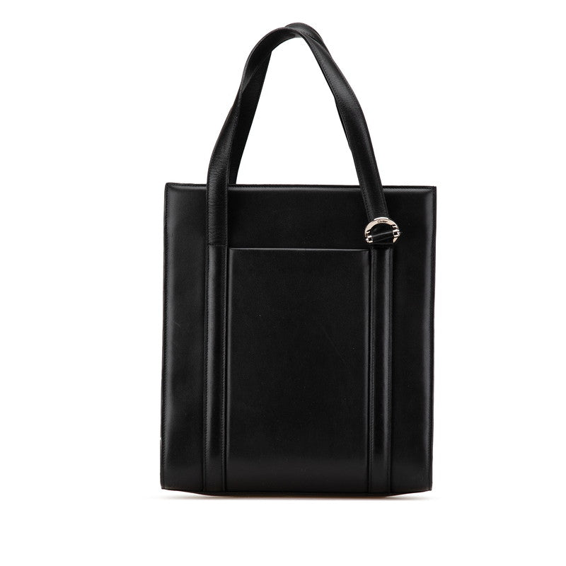 カルティエ ハンドバッグ トートバッグ ブラック レザー レディース CARTIER 【中古】