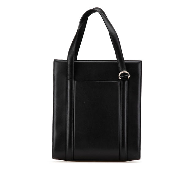 カルティエ ハンドバッグ トートバッグ ブラック レザー レディース CARTIER 【中古】