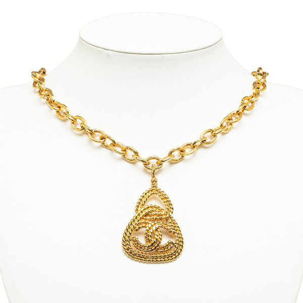 シャネル ココマーク ネックレス ゴールド メッキ レディース CHANEL 【中古】
