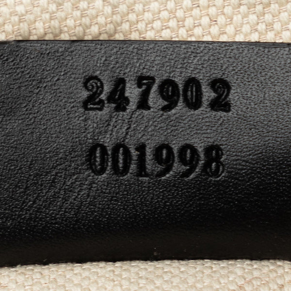 グッチ ディアマンテ スーキー ハンドバッグ ショルダーバッグ 2WAY 247902 ベージュ ブラック キャンバス レザー レディース GUCCI 【中古】