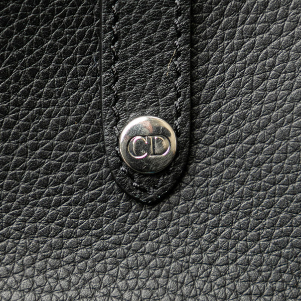 ディオール × カクタスジャック トラヴィススコット Cactus Jack サドルバッグ ショルダーバッグ ブラック レザー メンズ Dior 【中古】
