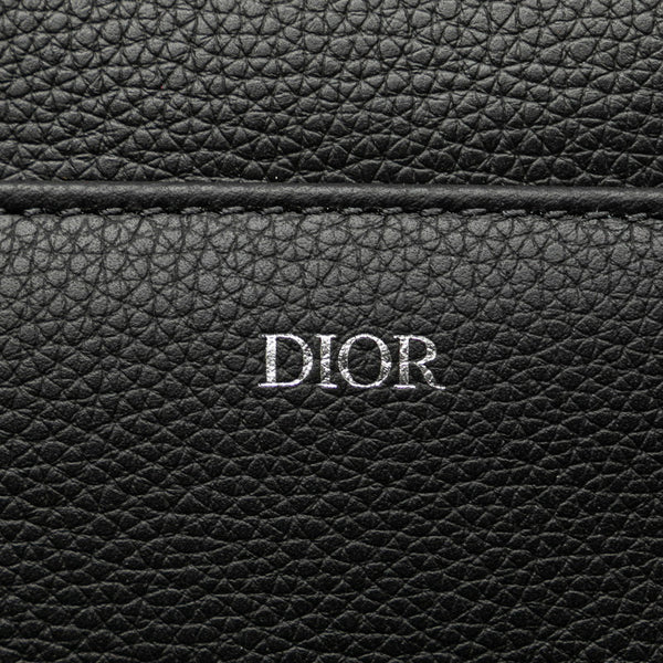 ディオール × カクタスジャック トラヴィススコット Cactus Jack サドルバッグ ショルダーバッグ ブラック レザー メンズ Dior 【中古】