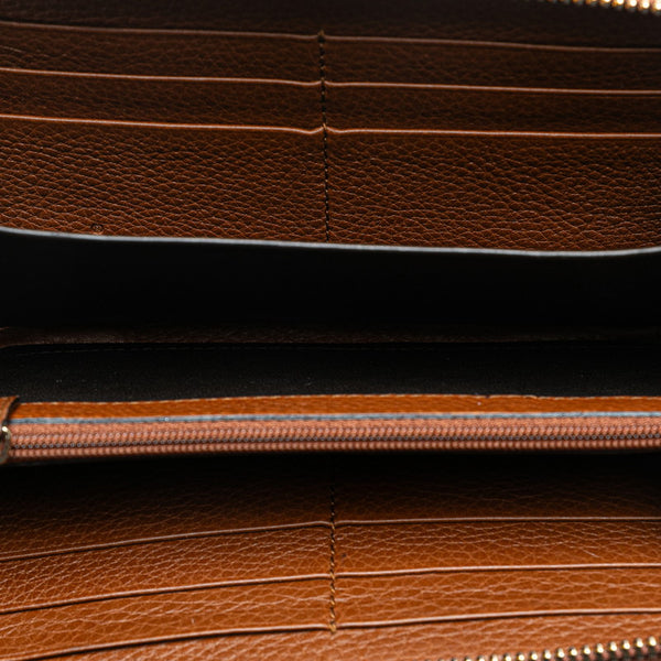 グッチ GGキャンバス バンブー タッセル ラウンドファスナー 長財布 269991 ブラウン ベージュ キャンバス レザー レディース GUCCI 【中古】