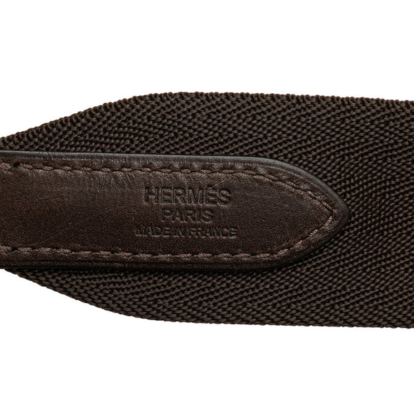 エルメス サックドパンサージュ グルーム ハンドバッグ ショルダーバッグ 2WAY グレー ブラウン キャンバス レディース HERMES 【中古】