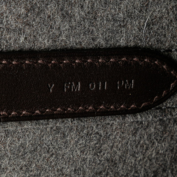 エルメス サックドパンサージュ グルーム ハンドバッグ ショルダーバッグ 2WAY グレー ブラウン キャンバス レディース HERMES 【中古】