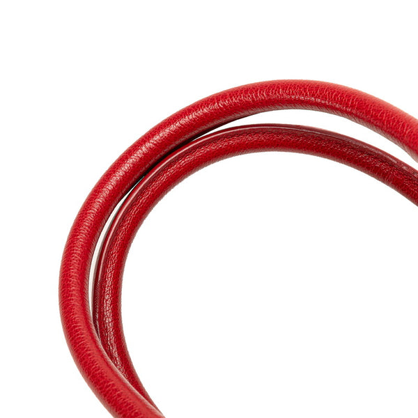 ディオール トロッター ラスタ ハンドバッグ ブラウン レッド PVC レザー レディース Dior 【中古】
