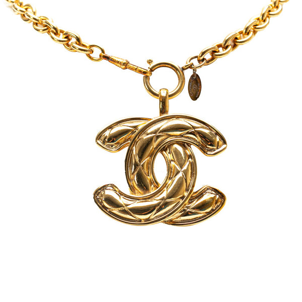 シャネル ヴィンテージ ココマーク ネックレス ゴールド メッキ レディース CHANEL 【中古】