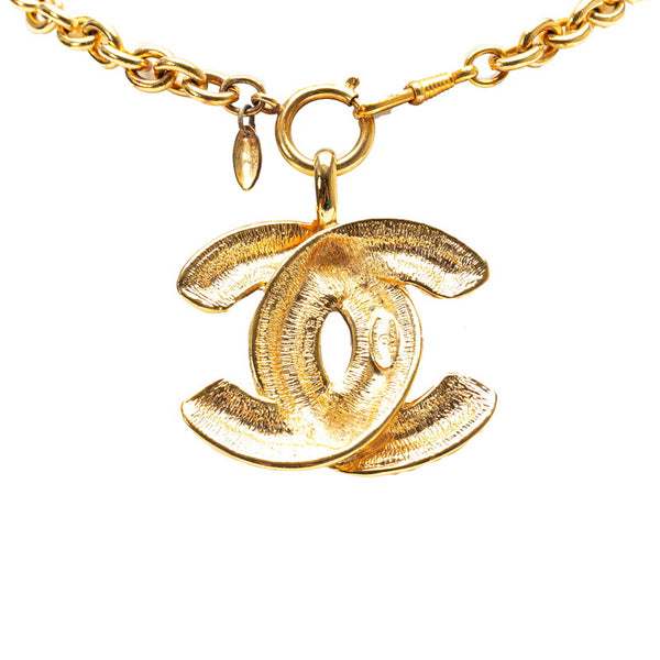 シャネル ヴィンテージ ココマーク ネックレス ゴールド メッキ レディース CHANEL 【中古】