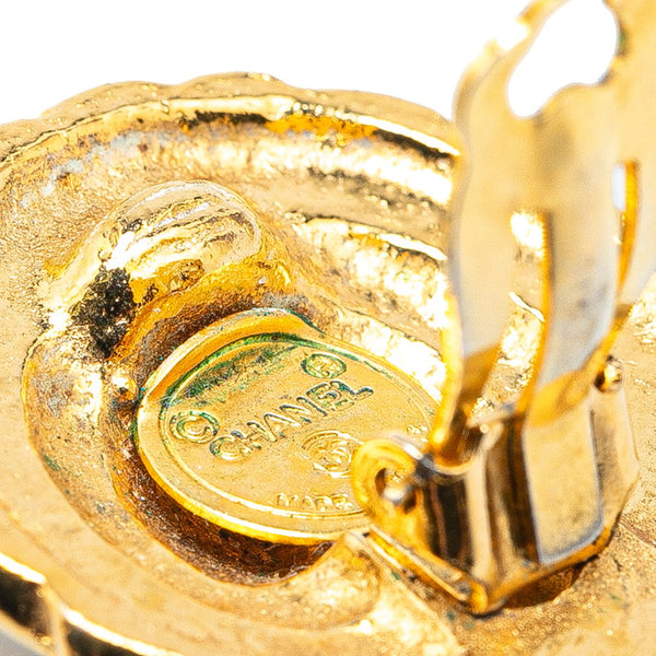 シャネル ココマーク ラウンド イヤリング ゴールド メッキ レディース CHANEL 【中古】