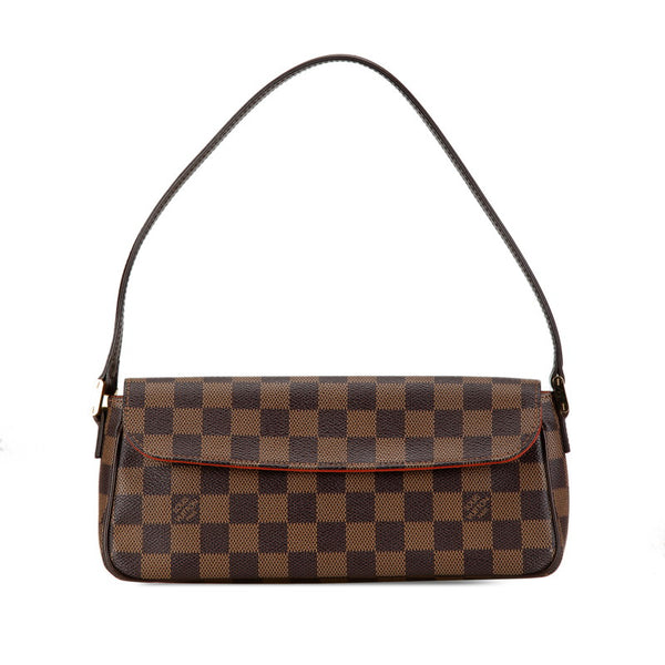 ルイ ヴィトン ダミエ レコレータ ミニハンドバッグ N51299 ブラウン PVC レザー レディース LOUIS VUITTON 【中古】
