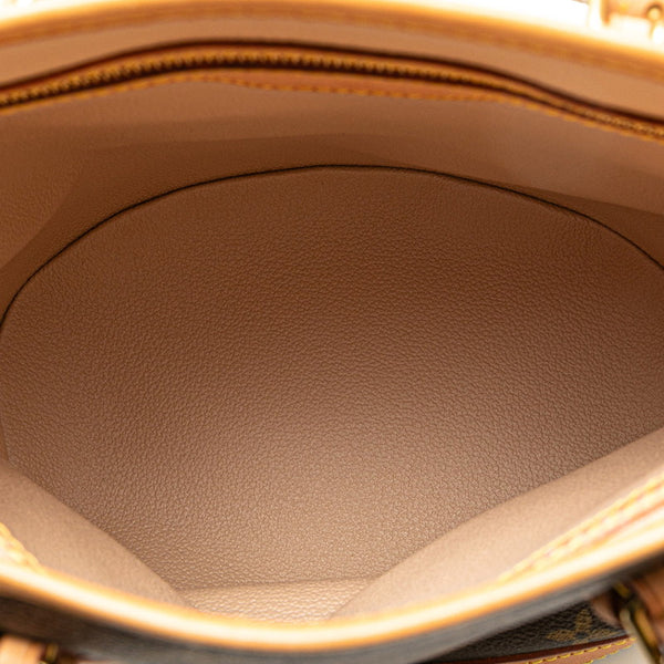 ルイ ヴィトン モノグラム バケットPM トートバッグ M42238 ブラウン PVC レザー レディース LOUIS VUITTON 【中古】