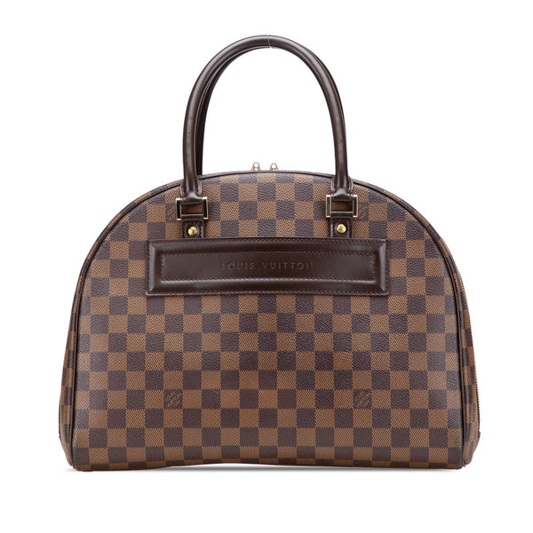 ルイ ヴィトン ダミエ ノリータ ハンドバッグ ボストンバッグ N41455 ブラウン PVC レザー レディース LOUIS VUITTON 【中古】