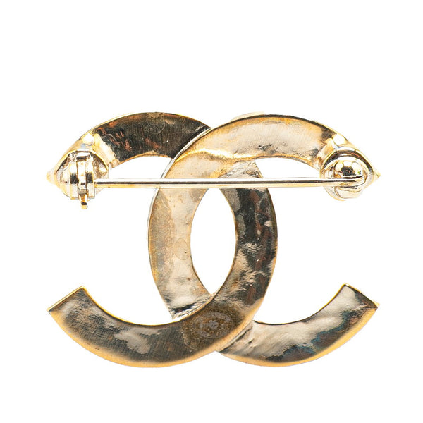 シャネル ココマーク スタッズ ブローチ ゴールド メッキ ラインストーン レディース CHANEL 【中古】