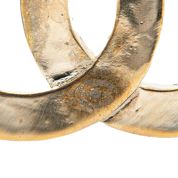 シャネル ココマーク スタッズ ブローチ ゴールド メッキ ラインストーン レディース CHANEL 【中古】