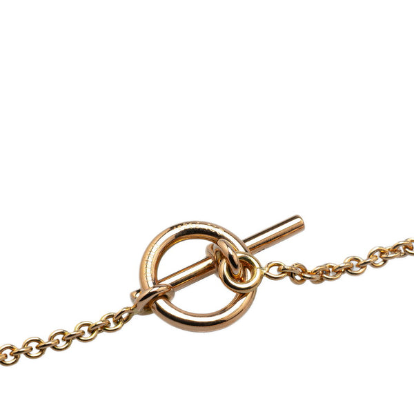 エルメス シェーヌダンクル エシャペ ネックレス K18PG ピンクゴールド レディース HERMES 【中古】