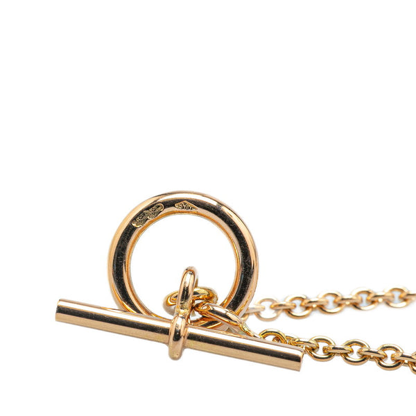エルメス シェーヌダンクル エシャペ ネックレス K18PG ピンクゴールド レディース HERMES 【中古】