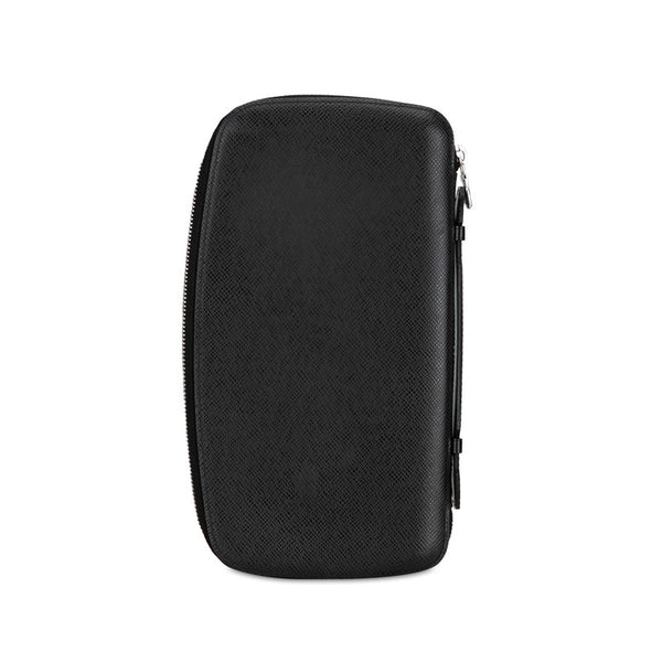 ルイ ヴィトン タイガ オーガナイザー アトール ラウンドファスナー 長財布 M30652 ブラック レザー メンズ LOUIS VUITTON 【中古】