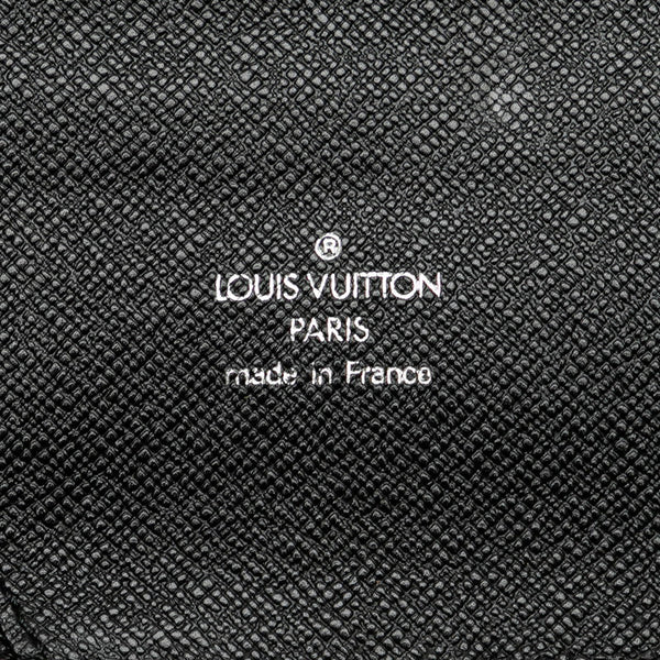 ルイ ヴィトン タイガ オーガナイザー アトール ラウンドファスナー 長財布 M30652 ブラック レザー メンズ LOUIS VUITTON 【中古】