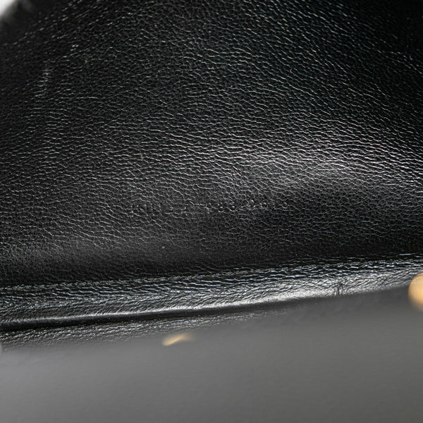 サンローラン スターモノグラム 斜め掛け チェーンショルダーウォレットバッグ 447933 ブラック レザー レディース SAINT LAURENT 【中古】