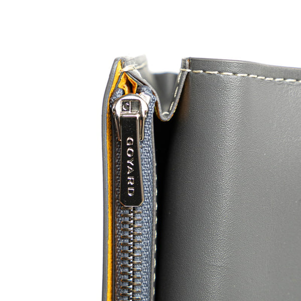 ゴヤール リシュリュー 長財布 グリス グレー レザー レディース GOYARD 【中古】