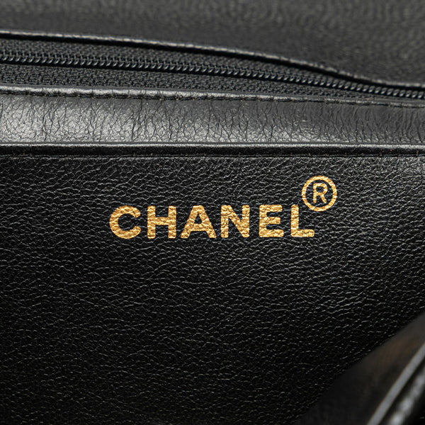 シャネル マドモアゼル ココマーク チェーン ショルダーバッグ ハンドバッグ ブラック キャビアスキン レディース CHANEL 【中古】