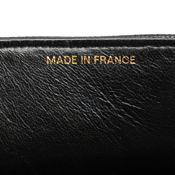 シャネル マドモアゼル ココマーク チェーン ショルダーバッグ ハンドバッグ ブラック キャビアスキン レディース CHANEL 【中古】