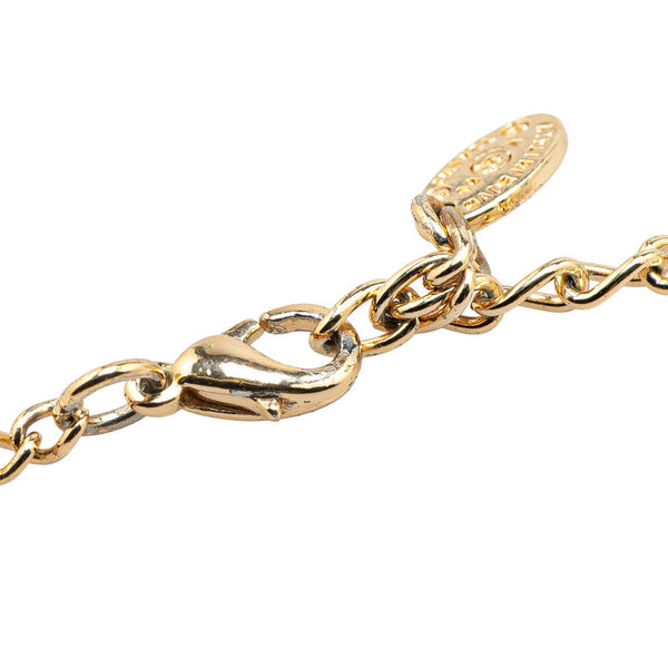 シャネル パフューム 香水 NO.5 ボトル モチーフ ココマーク ネックレス ゴールド メッキ レディース CHANEL 【中古】