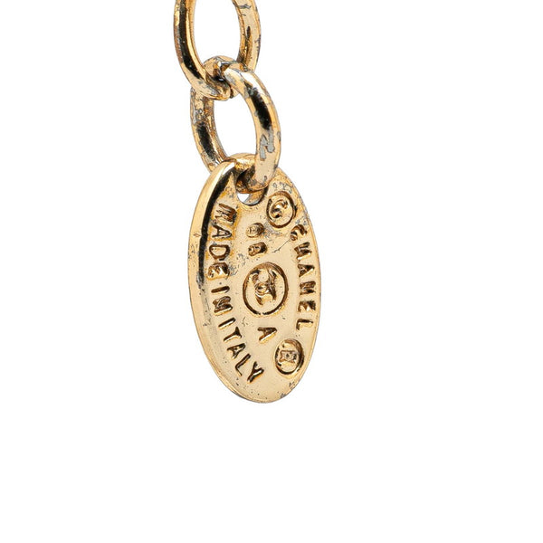 シャネル パフューム 香水 NO.5 ボトル モチーフ ココマーク ネックレス ゴールド メッキ レディース CHANEL 【中古】