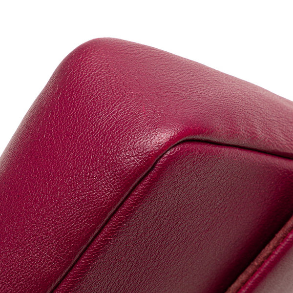 フェンディ ミニバケット チェーン ショルダーバッグ 8M0315 パープル レザー レディース FENDI 【中古】